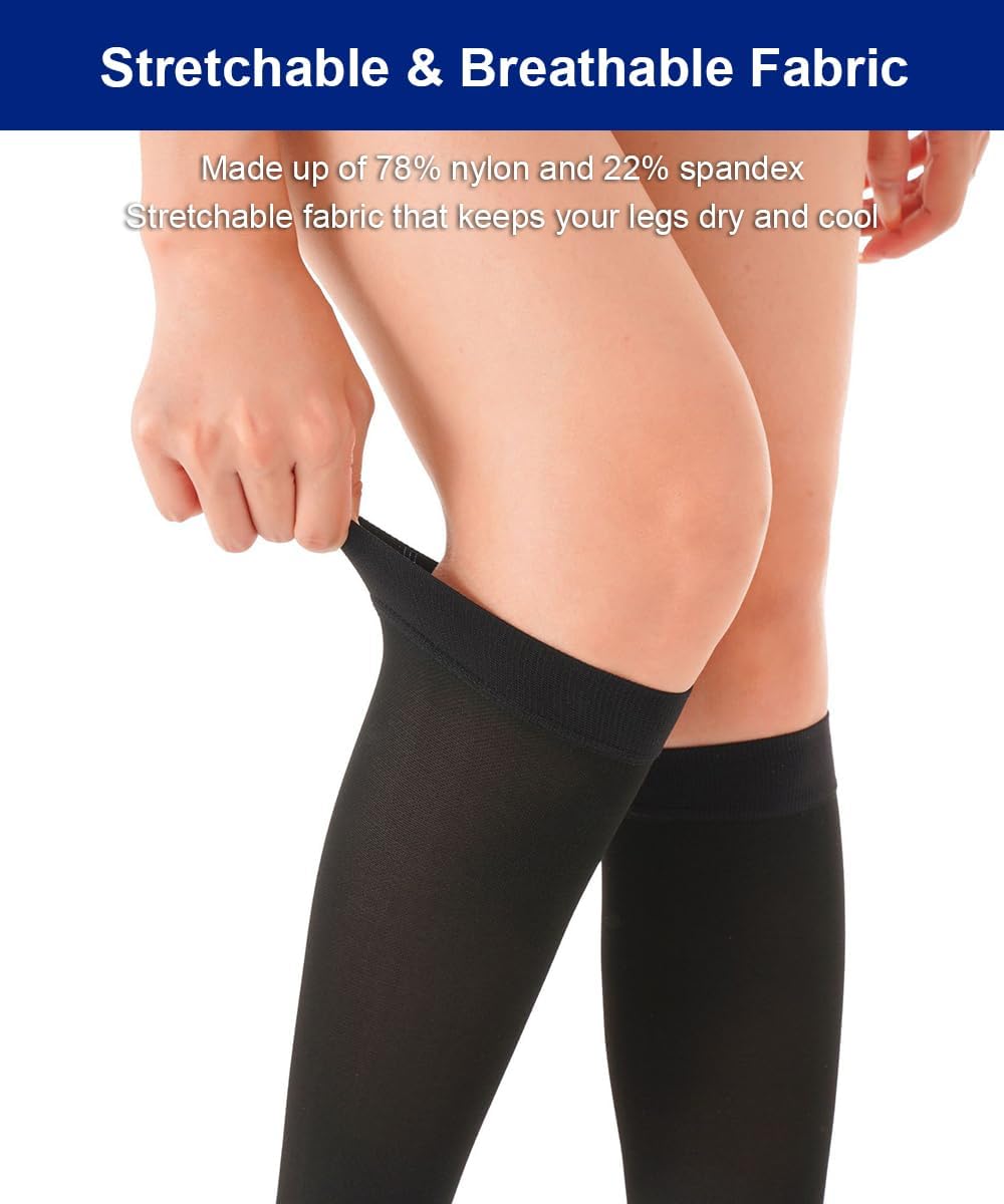 SUJAYU Leg Compression Sleeve Calf Compression Sleeve Women Men, 1 Pair Footless Compression Socks Shin Compression Sleeve