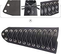 Vista 5 de Brazalete de cuero para hombre, mujer, 2