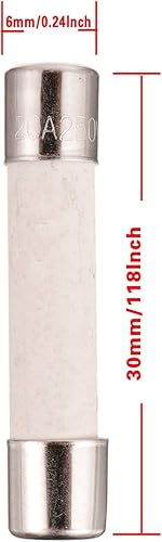 Miniatura 2 de BOJACK Fusible de microondas 20a fusible de cerámica de 20 amperios 250 V compatible con soplado lento y reemplazo universal para WB27X10388 y otras