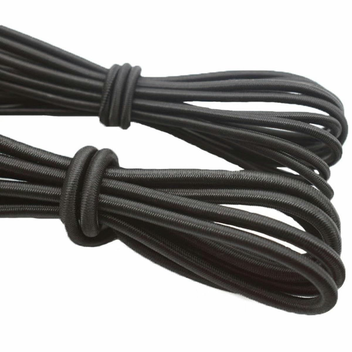 Czarny biały okrągły elastyczny pasek 1mm-15mm rozciągliwy sznurek do majsterkowania szycie elastyczna lina gumka akcesoria liniowe 1 szt(Black 7mm,1M)
