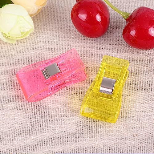 Fezf 30 Stück Klammer Nähen Zubehöre Nähzubehör Stoffklammern 6 Farben für Nähen, Quilting Clips, Häkeln