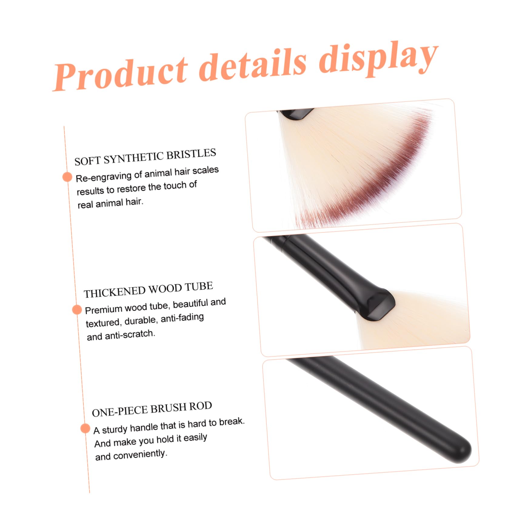 36pezzi Pennelli Per Viso Forma Di Ventaglio Pennelli Cosmetici Per Per Gel e Facile Da Pulire Design Compatto Pratico Per Make up e Illumina Pelli