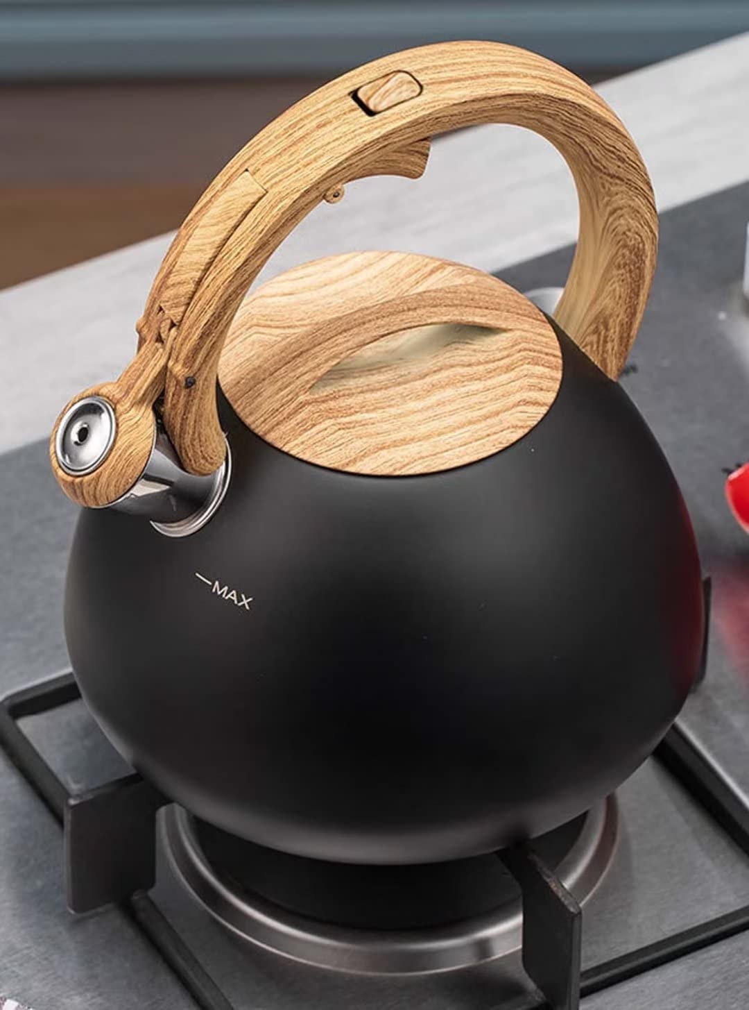 Czajnik z Gwizdkiem 2.5L Czajnik Z Gwizdkiem Ze Stali Nierdzewnej Kuchnia Płyta Kuchenna Czajnik Camping Czajnik Do Herbaty Czajniczek Do Kuchenki Gazowej Kuchenka Indukcyjna Gwizdanie Czajnik Czajnik