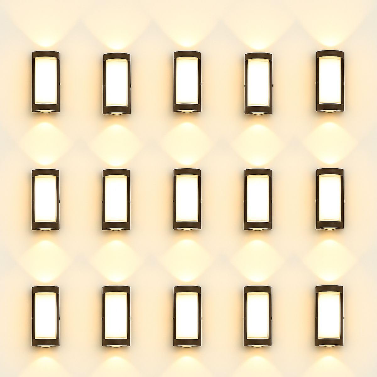 946-1 Post Light Outdoor Lamp UPDOWN Warm White Post Light Outdoor Lamp (Black) Pack of-15-image-17
