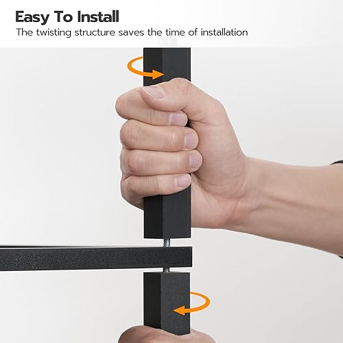 Miniatura 7 de HOOBRO Juego de 2 mesas auxiliares pequeñas con estantes de almacenamiento de 2 niveles, mesitas de noche con decoración de ratán sintético, para