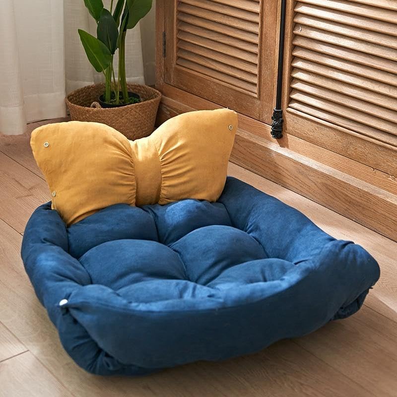 ROYALS RORE Dog Bed Soft Machine Washable Reversible Dog Bed for Small | Medium | Large | Extra Large | XL | L | XXL | XXXL | Cats | Puppy | Pet | Dog Beds (Blue) (M) (B0CY2NVQXQ) Amazon Price History, Amazon Price Tracker