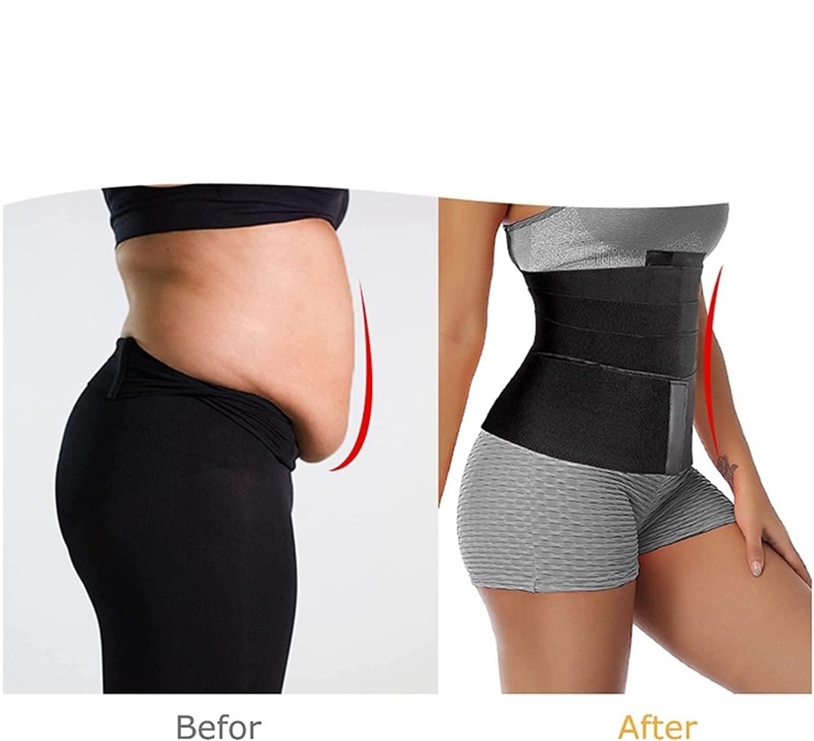 Faja moldeadora adelgazante for mujer, faja moldeadora de cintura, faja de control de abdomen, faja de recuperación posparto, faja reductora, bandas elásticas de 3 a 6 m Faja Postparto(6 meters)