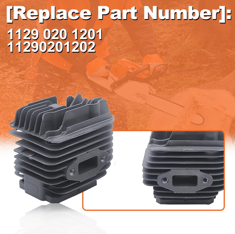 MYPARTS Filtro aria in schiuma compatibile con i modelli STIHL MS192T MS200T 020T p n 1129-122-0100 11291220100