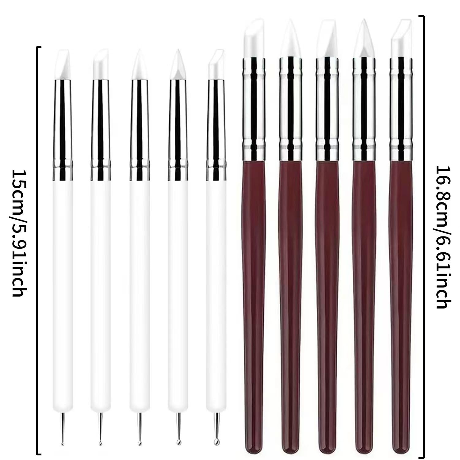 Clay Sculpting Tools Set - 10 Piece Silicone Kit -27