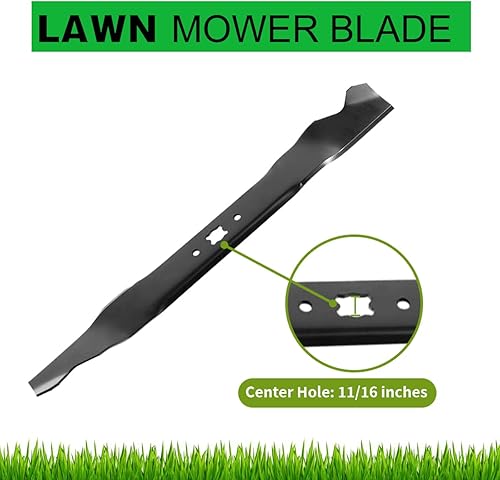 Miniatura 3 de Cluparis 942-0741A - Juego de 2 cuchillas de corte para cortacésped de 21 pulgadas, compatibles con MTDCub CadetTroy-Bilt reemplaza 742-04100,