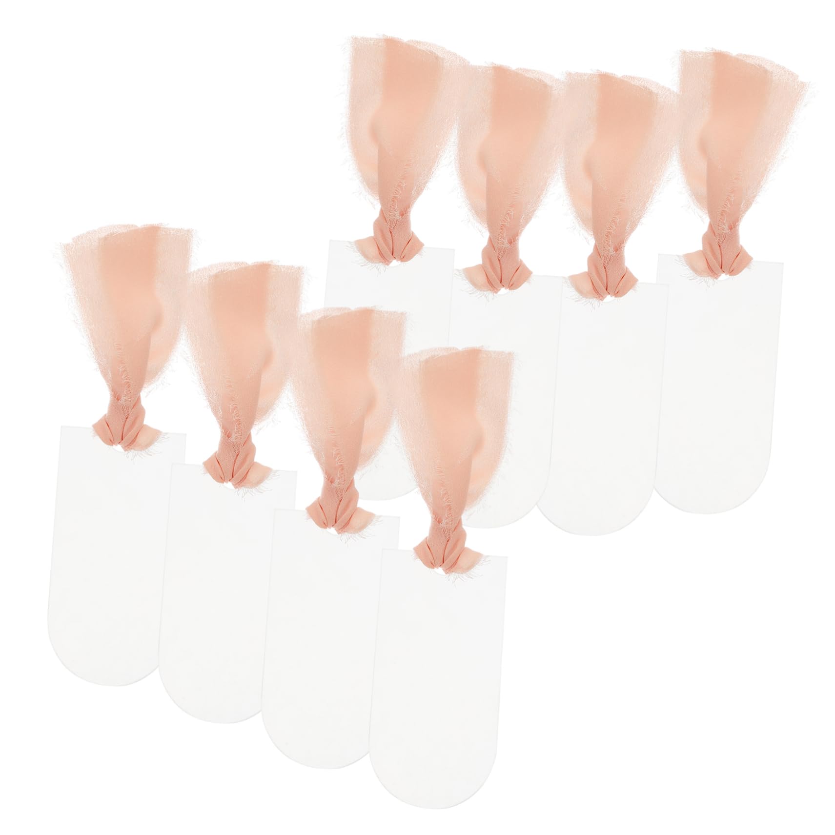 SOLUSTRE 10pcs Wedding Seating Tags Acrylic Material Hanging Rope for Events Parties