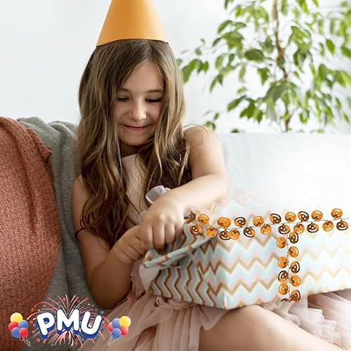 Miniatura 6 de PMU Guirnalda de calabaza de alambre brillante para Halloween, festivales de otoño, fiestas de Halloween, bodas, cumpleaños de Halloween, Halloween,