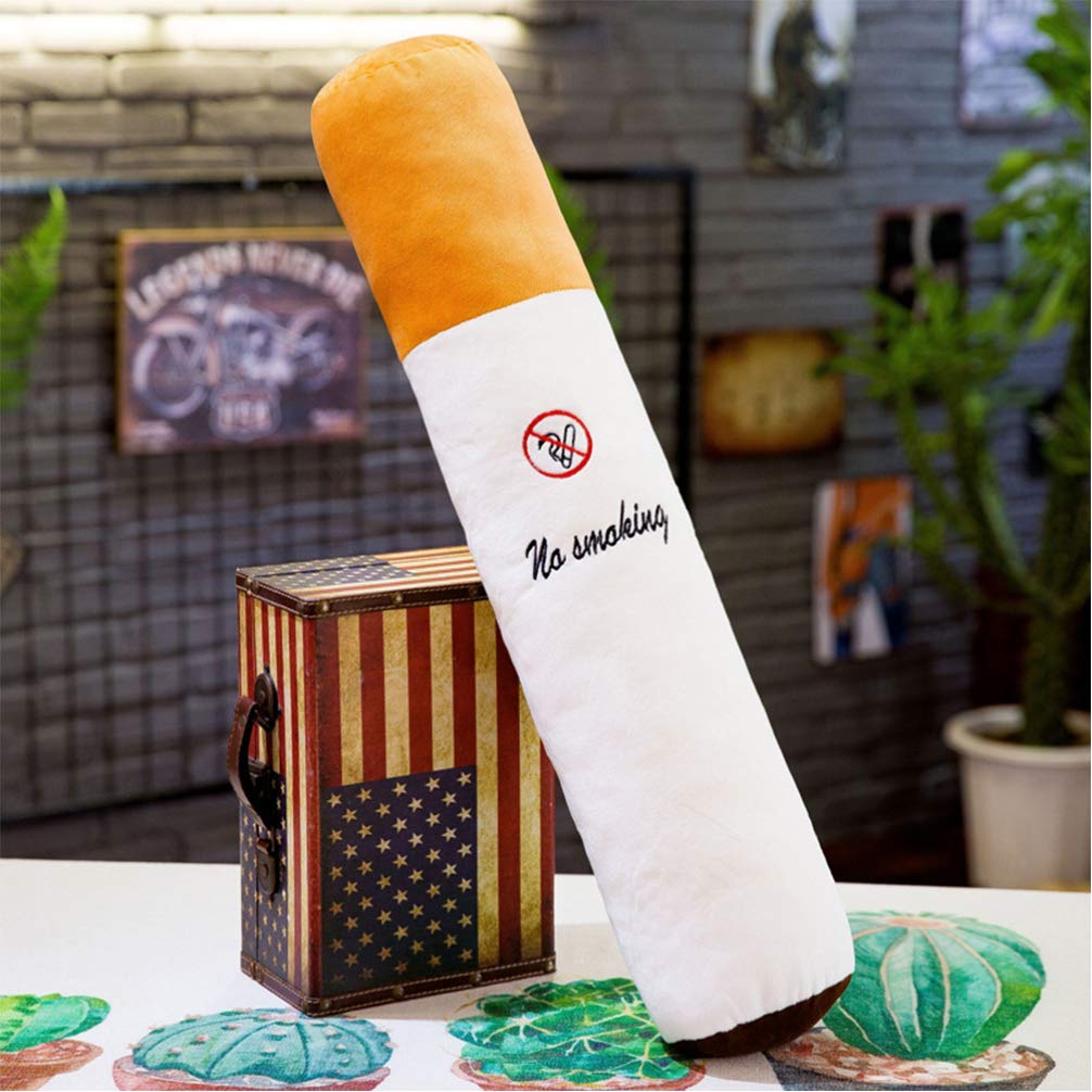 cigarette stuffed toy Buy NUOBESTY Novelty Cigarette Pillow No Smoking Plush Toy Cylindrical Sofa  Decoration Gifts for Home Car Use 50cm (Without Inner Container) Online at  Low Prices in India