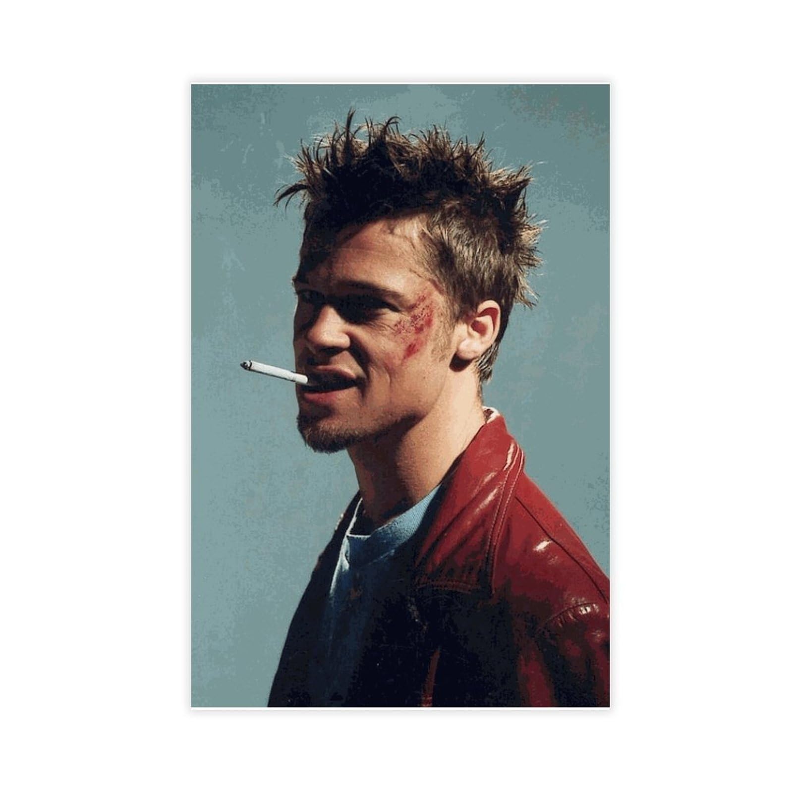 Pacsci Fight Club Poster Tyler Durden Classic Movie 6 Canvas Poster Bedroom Decor Sports Landscape Office Room Decor Gift Unframe-Style 08X12inch(20X30cm)