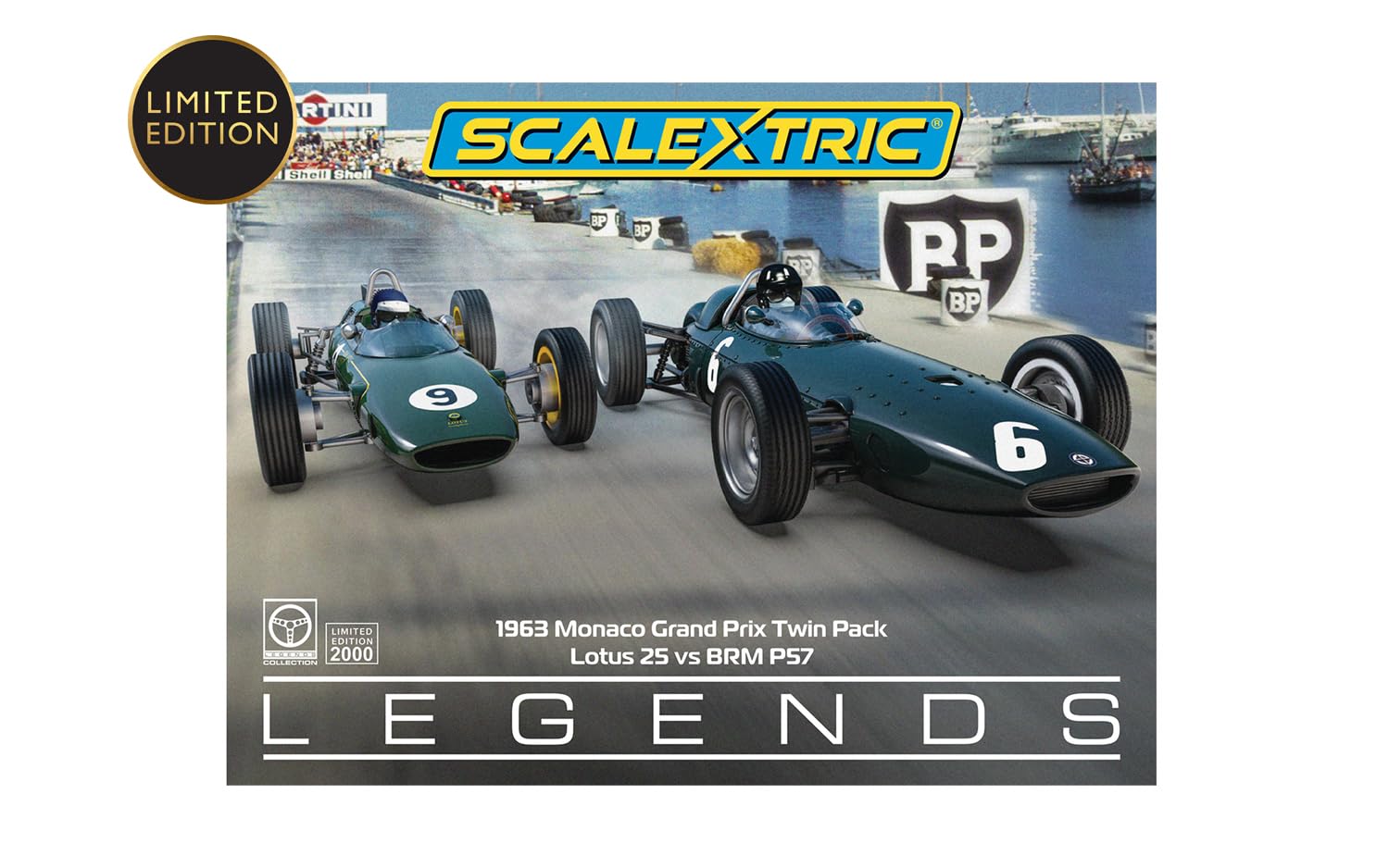 1963 Monaco Grand Prix Twin Car Pack 1:32 Scale Scalextric C4580A