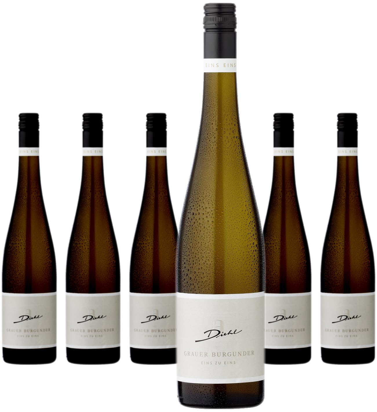 Weingut A. Diehl "Eins Zu Eins" Grauer Burgunder - Weißwein aus der Pfalz - 6x0,75L