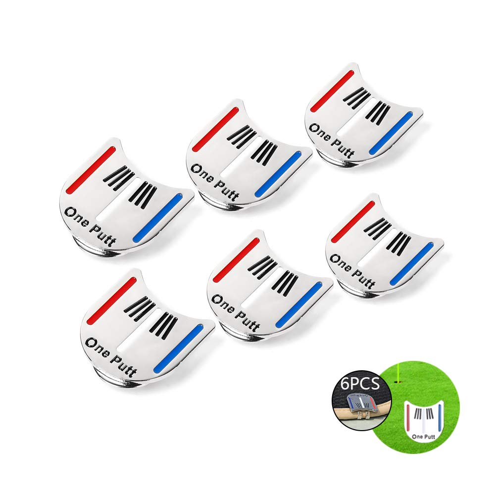STONCEL Golf Putting Alignment Tool Ball Marker Metal Magnetic Hat Clip Golf Ball Marker (6)