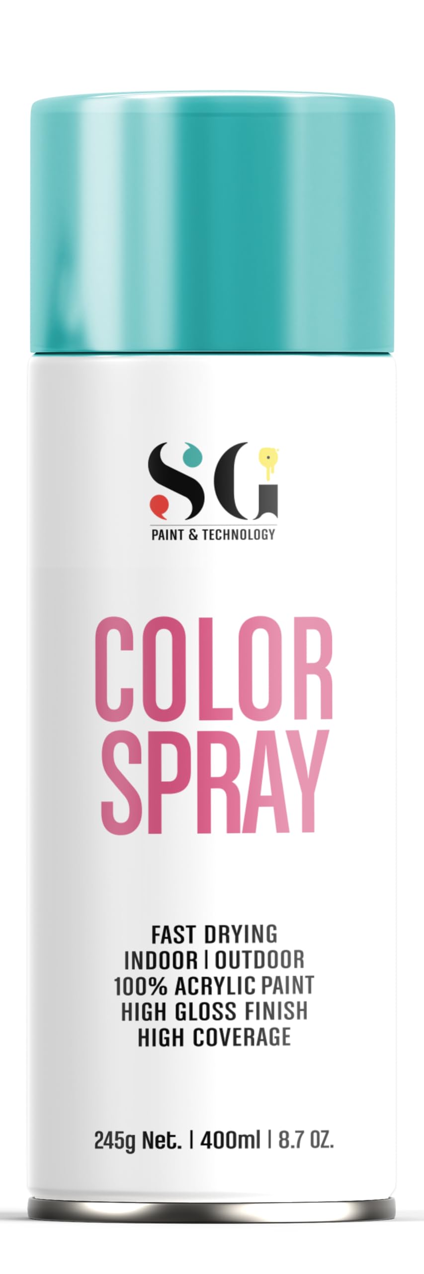 Turquoise Blue Spray Paint, Quick Drying Spray Paint- Ideal for Canvas, Paper, Wood Walls and Metal- 400ml (B0CVTTBC1G) Amazon Price History, Amazon Price Tracker