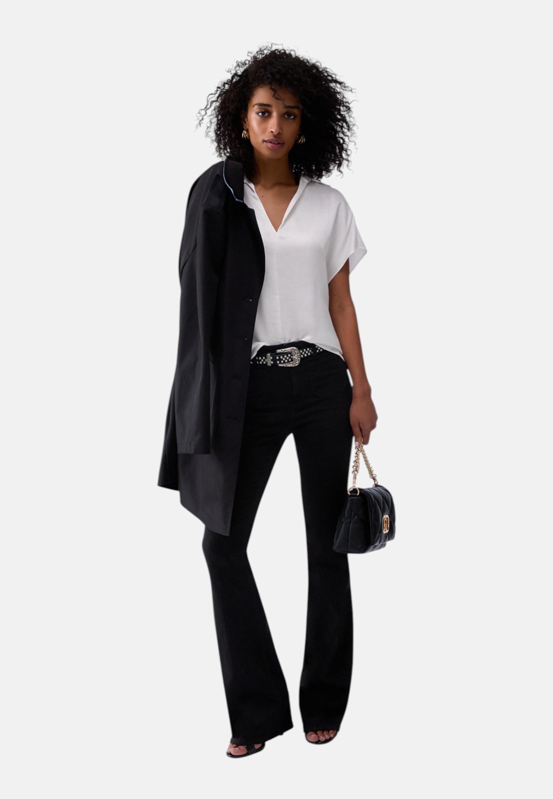 Liu Jo Donna Blusa Manica Corta Viscosa CA6288T2571