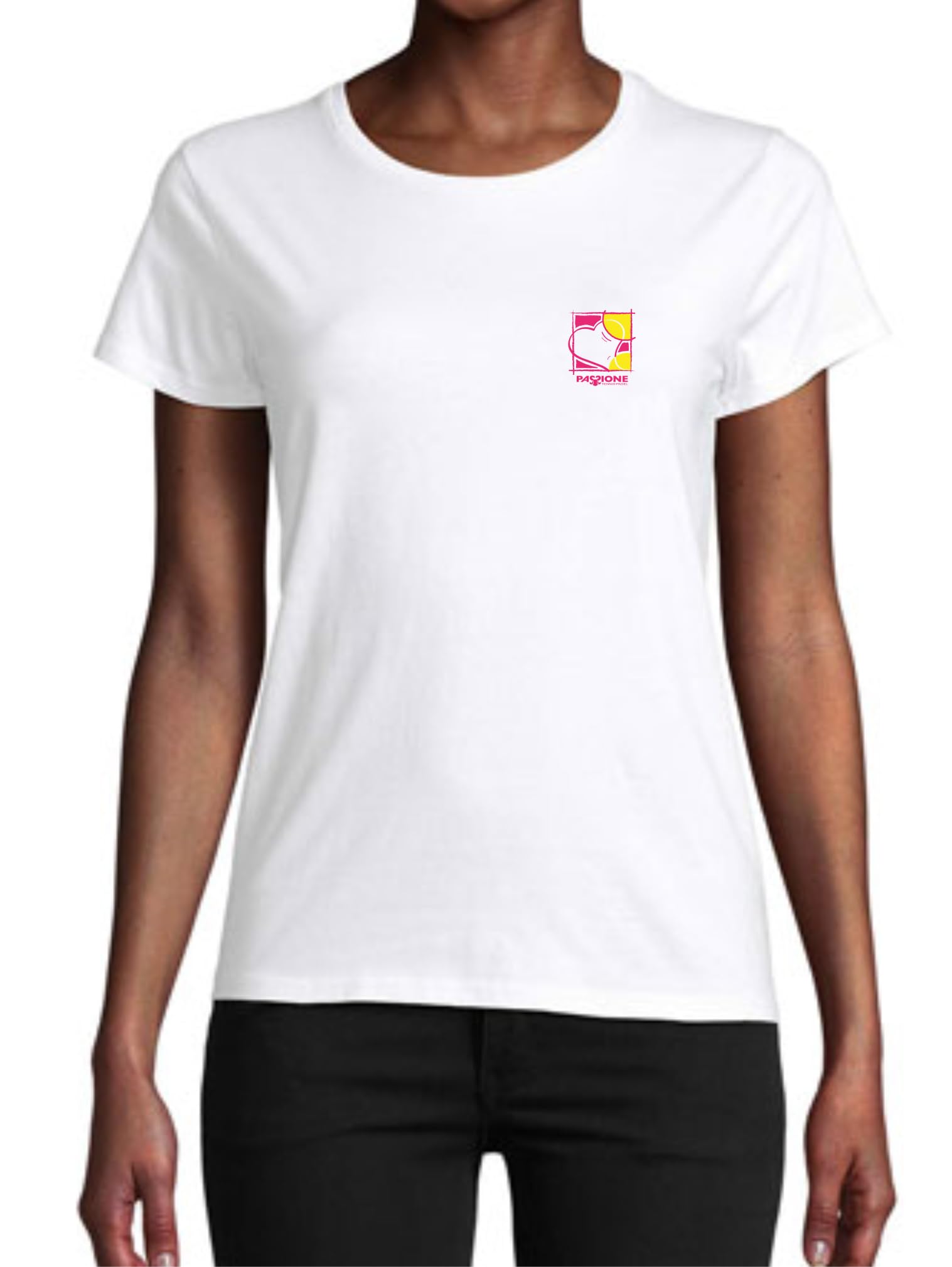 Passione Tennis Official Product Women's T-Shirt White Heart
