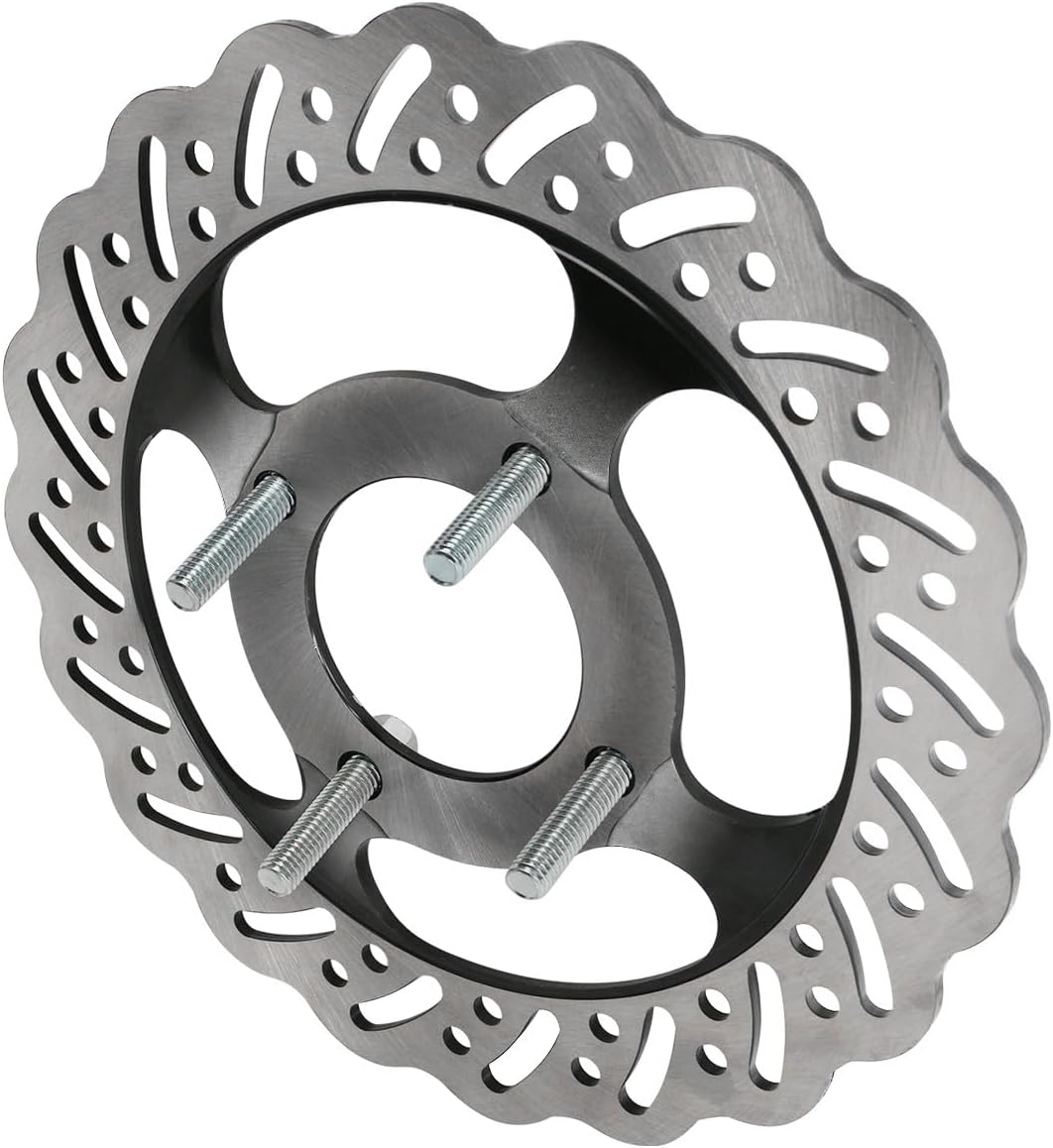 220mm 8.66" Rear Brake Disc Rotor with Bolts for Motorcycle Dirt Pit Bike 18"-21" Wheels ATV Quad UTV Go Kart 125cc 150cc 160cc 200cc 250cc 300cc 350cc