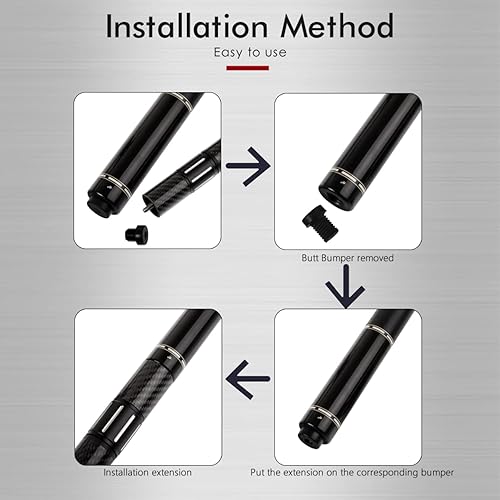 Miniatura 6 de KONLLEN Taco de billar de goma para parachoques de piscina Bloque de taco de piscina con conexión a tope Accesorios multifunción para MEZZ Predator