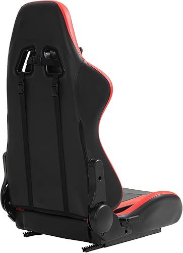 Miniatura 4 de Asientos de carreras, rieles de doble deslizamiento, asientos universales de carreras con almohadas de cintura para cuello y cintura para simulador