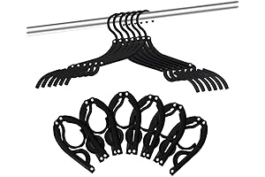 12-Pack Portable Cruise Hangers for Space-Saving Travel and Convenient Clothing Storage