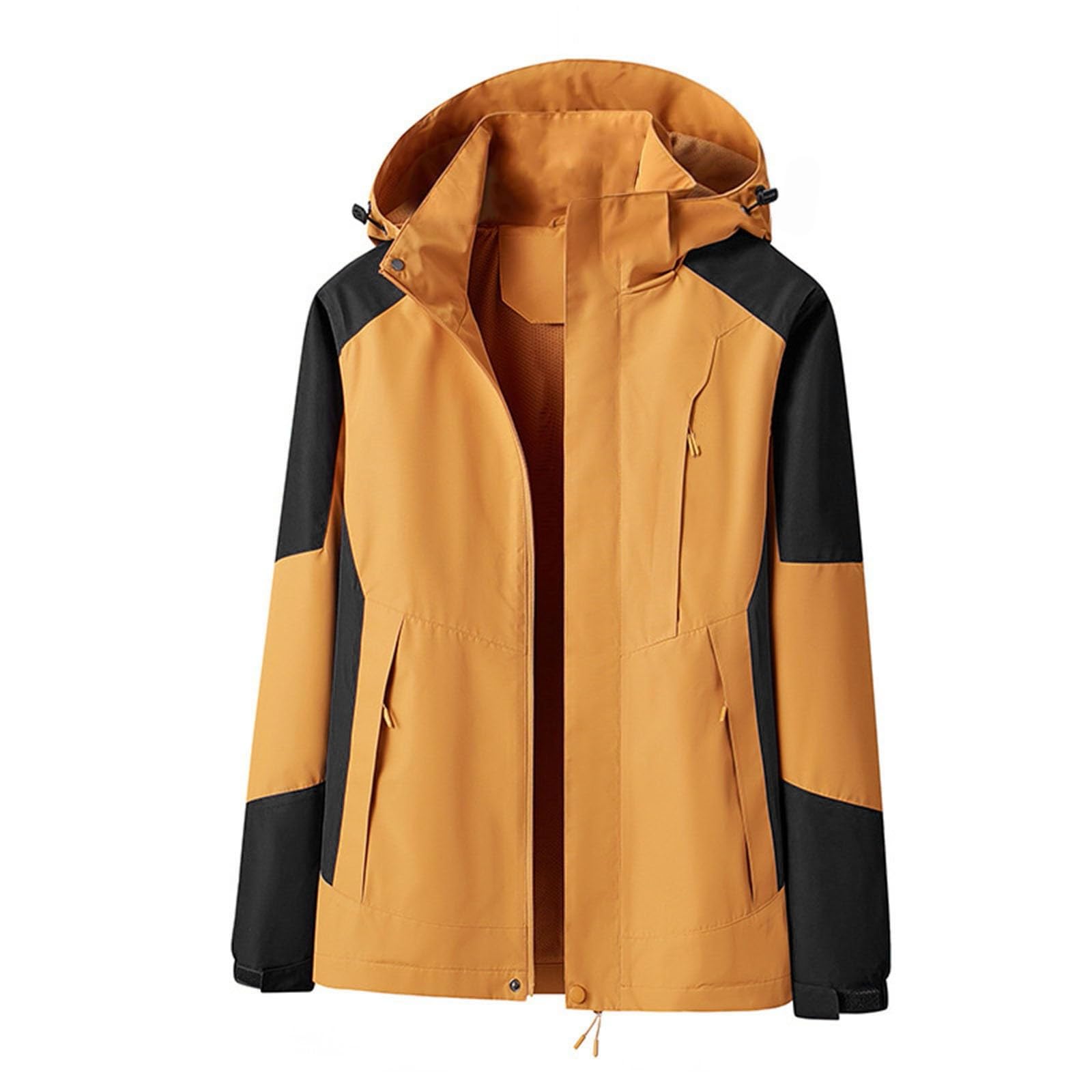 Giacche impermeabili leggere da uomo, giacca da trekking da uomo, giacca impermeabile impermeabile con tasche con cerniera cappotto antipioggia traspirante arrampicata abbigliamento escursionismo