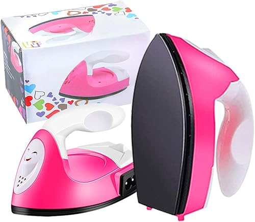 Mini prensa de calor pequeña máquina de prensa de calor portátil Mini plancha para manualidades con base de carga, accesorios para manualidades,
