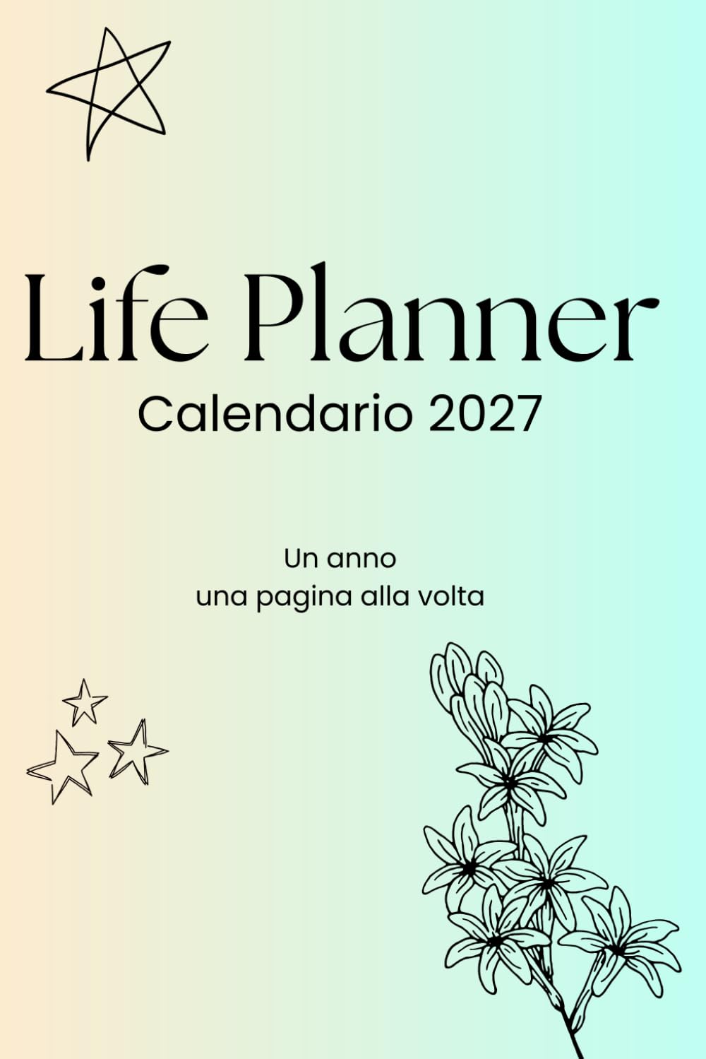 Life Planner - Agenda 12 Mesi: Pianificazione Settimanale con Orari 7:00-22:00 | Gennaio → Dicembre | 1 Settimana su 2 Pagine | Italiano