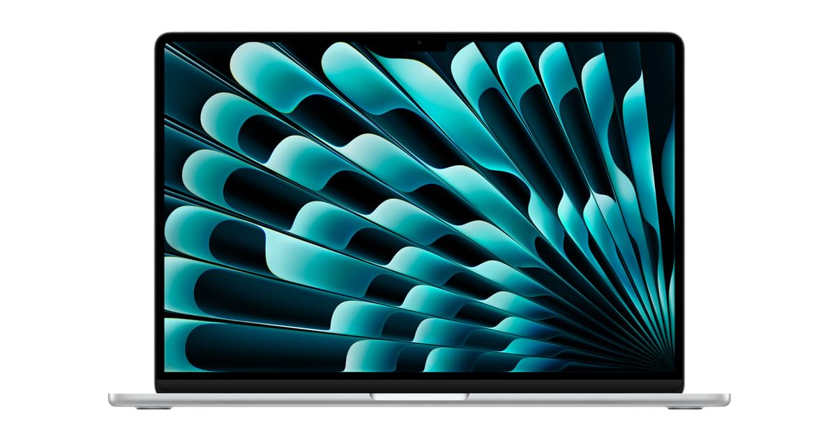 2023 Apple MacBook Air with Apple M2 Chip with 8-Core CPU/10-Core GPU (15-inch, 16GB RAM, 512GB SSD Storage) (QWERTY English) Silver (Renewed)