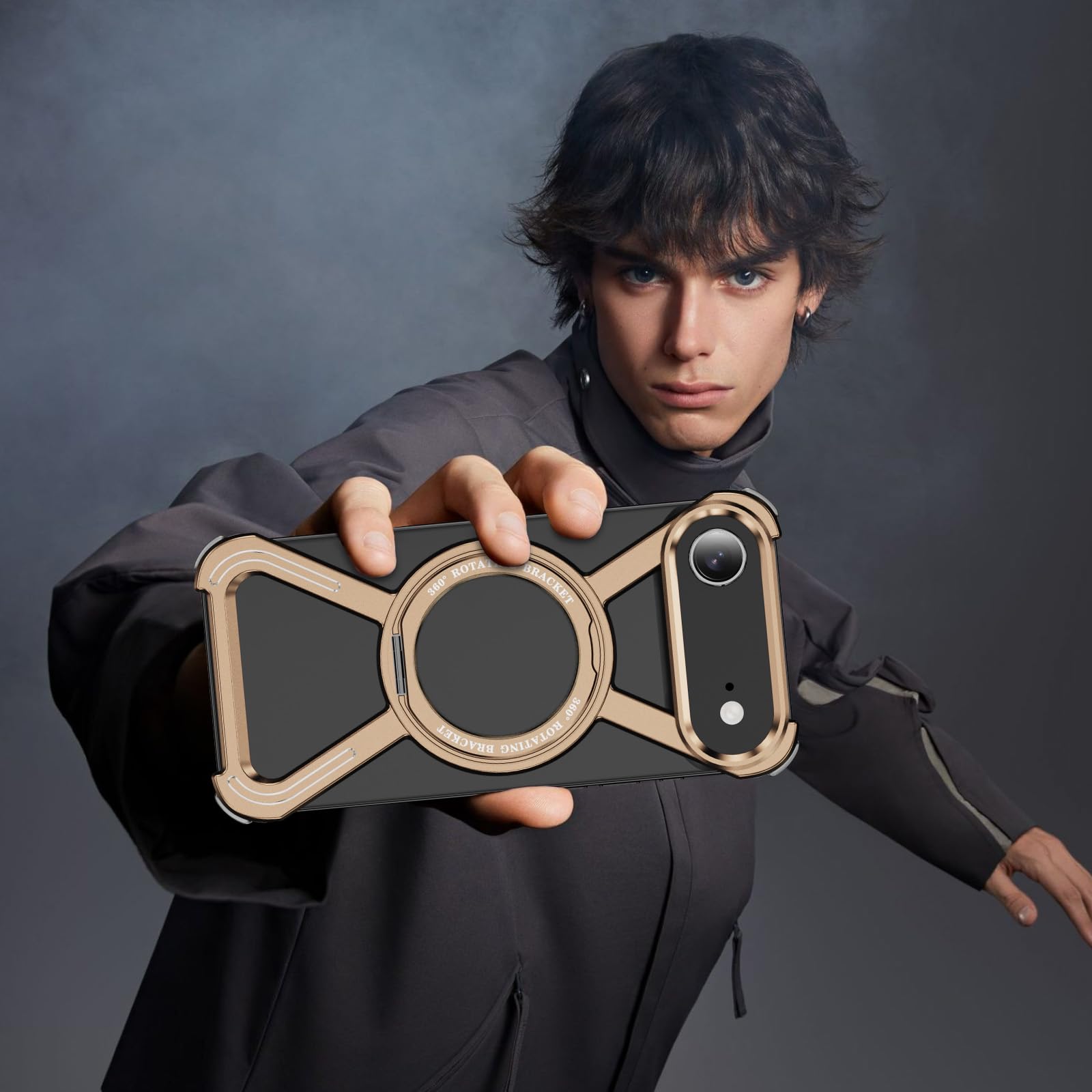 LEMAXELERS Carcasa de metal sin marco para Apple iPhone Air. Oro HJ