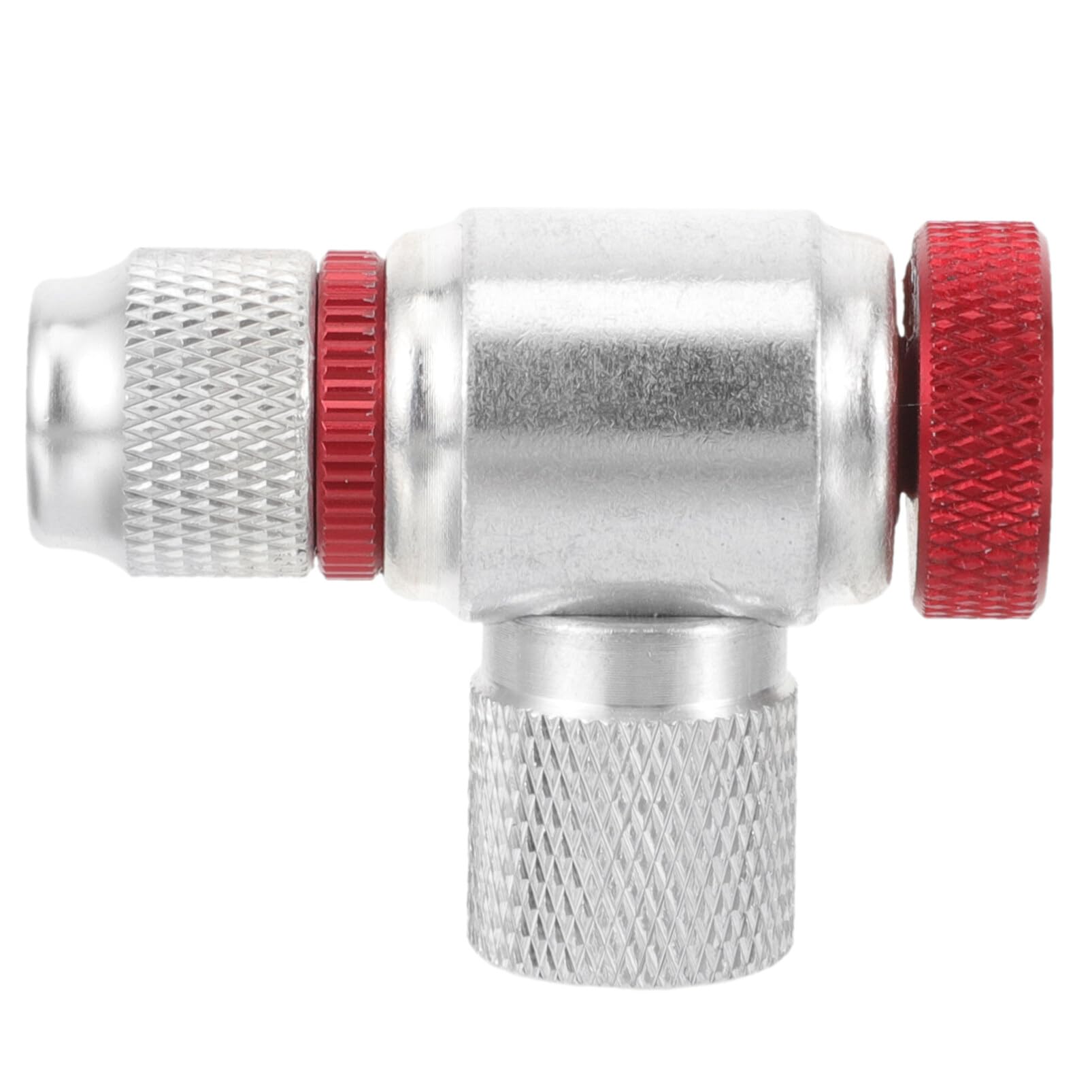 Sosoport Inflator Nozzle Adapter for Bike Fast Tire Inflation Metal Construction Easy to Use