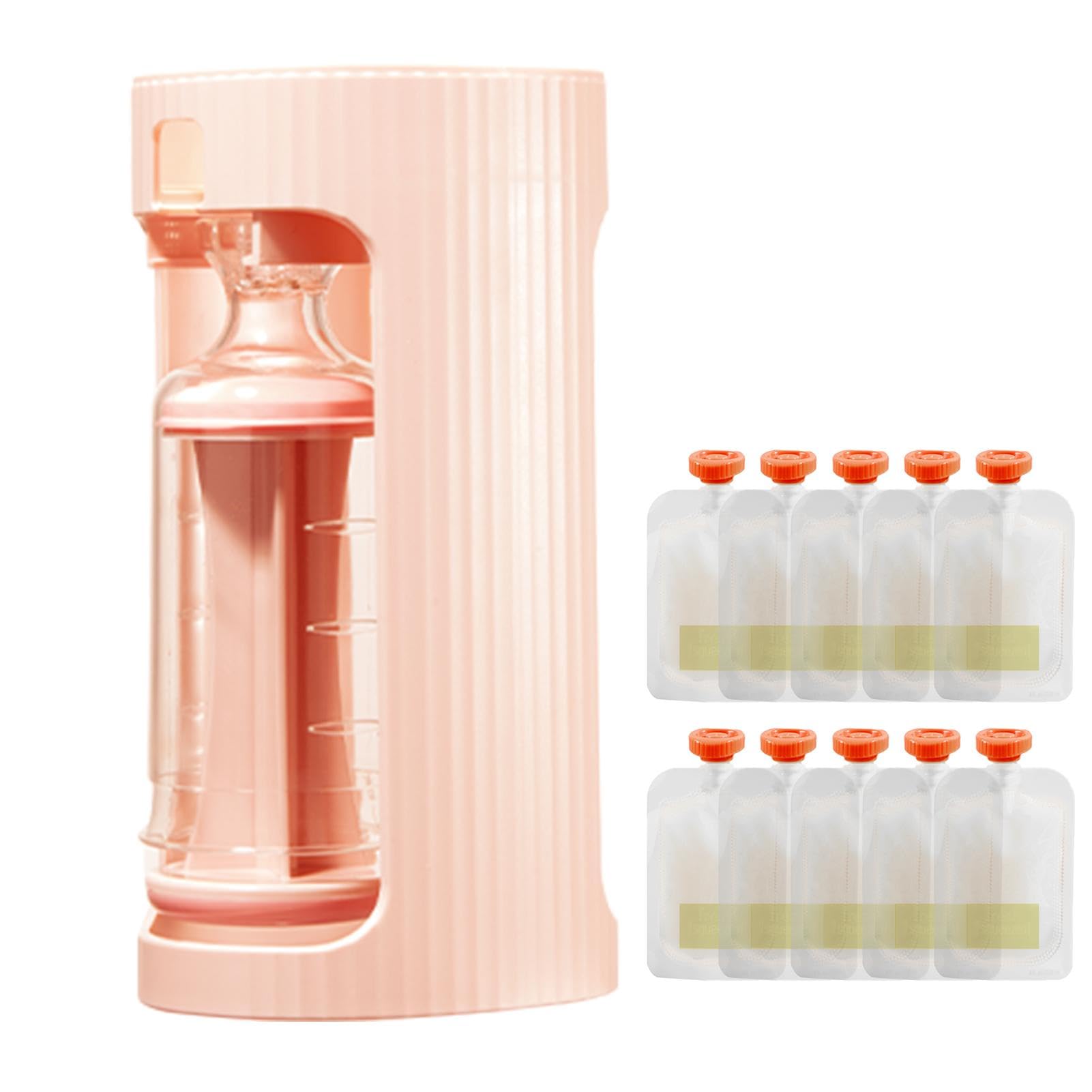 Uitseld Food Pouch Holder No Squeeze, Pouch Station | Portable Small Puree Squeezer, Fruit Squeeze Puree Filler Storage Container for Kids Food