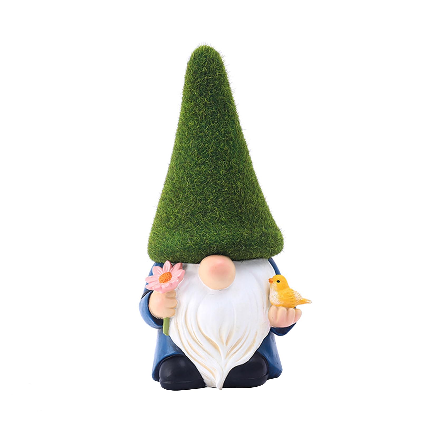 YWLUUOO Resin Faceless Doll Figurines Garden Pygmy Flower Holding Handicraft Miniatures Home Garden Outdoor Decorations Decoration Figurine Dwarf Statue Statue Cartoon