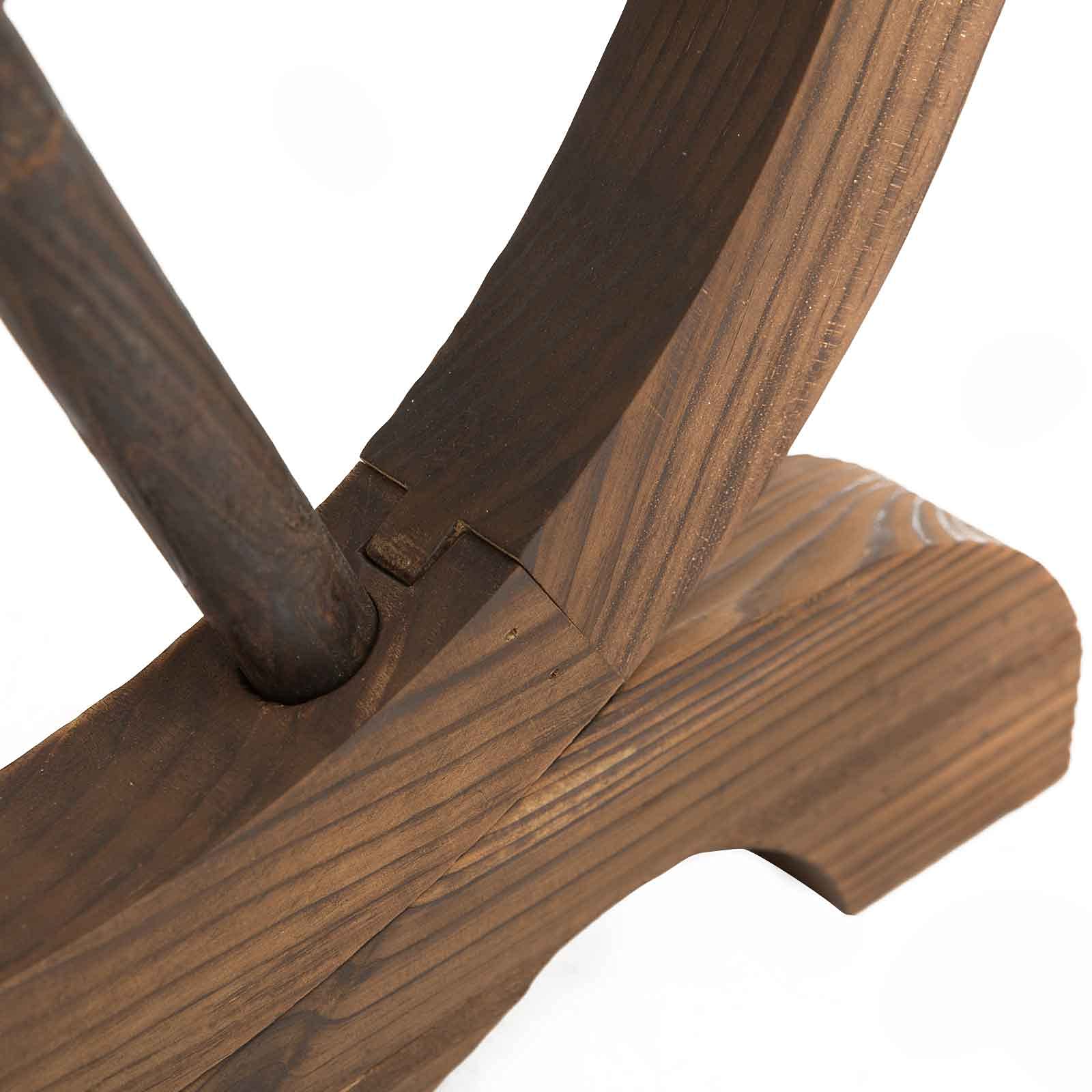 Outsunny Tavolo da Giardino Stile Country con Gambe a Ruota, in Legno di Abete Resistente alle Intemperie, 110x60x65 cm