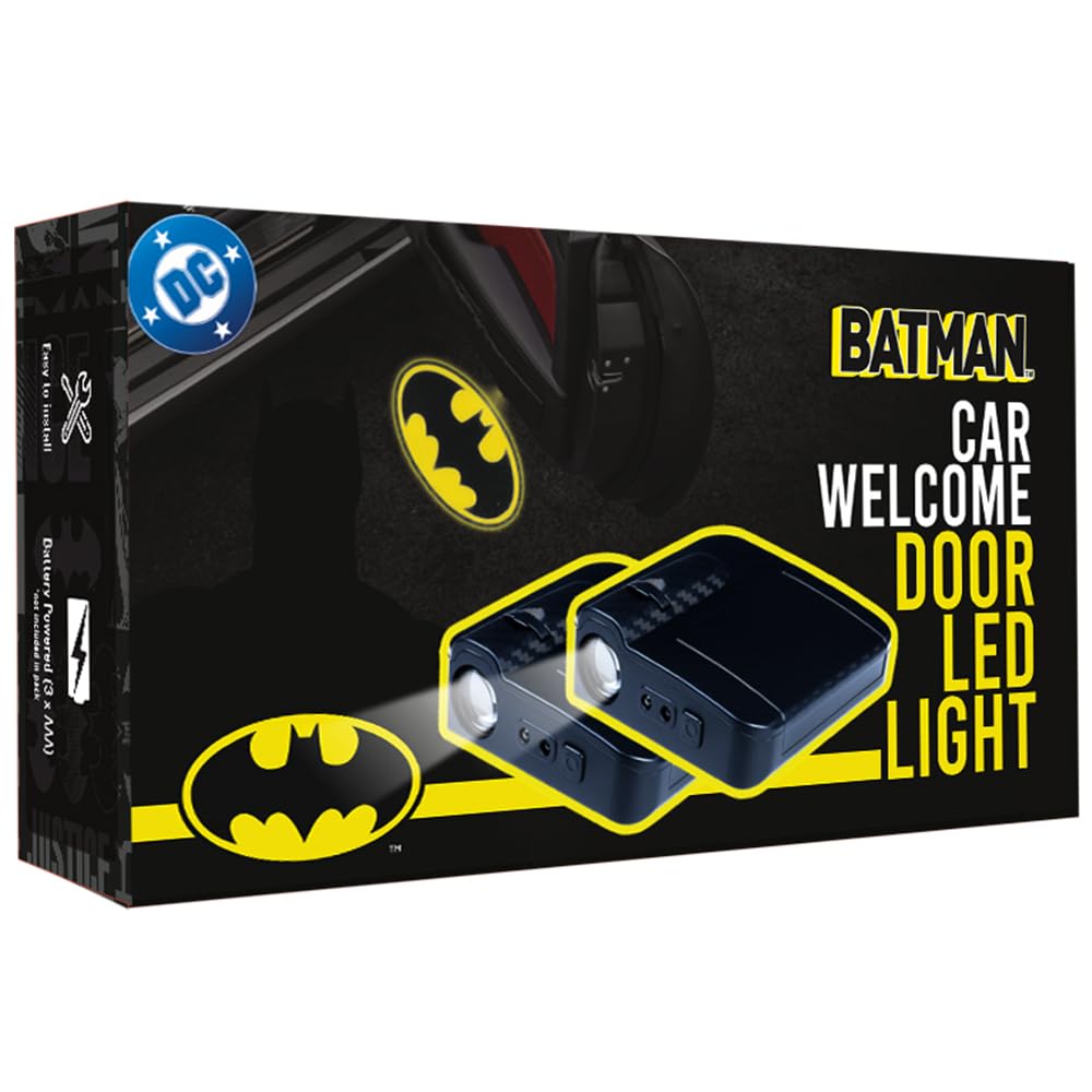 Involve DC Batman Logo Projector LED Car Door Light – Wireless Courtesy Welcome Light with Shadow Ghost Logo | Car Accessories 2025