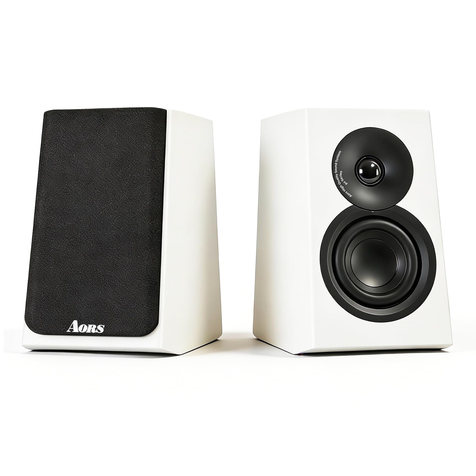 AS-42 Aktywne głośniki półkowe Bluetooth – monitor studyjny z wejściami optycznymi i RCA, głośnik niskotonowy 10.2 cm + jedwabny głośnik wysokotonowy 25 mm, dźwięk 80 W RMS HiFi, nowoczesne