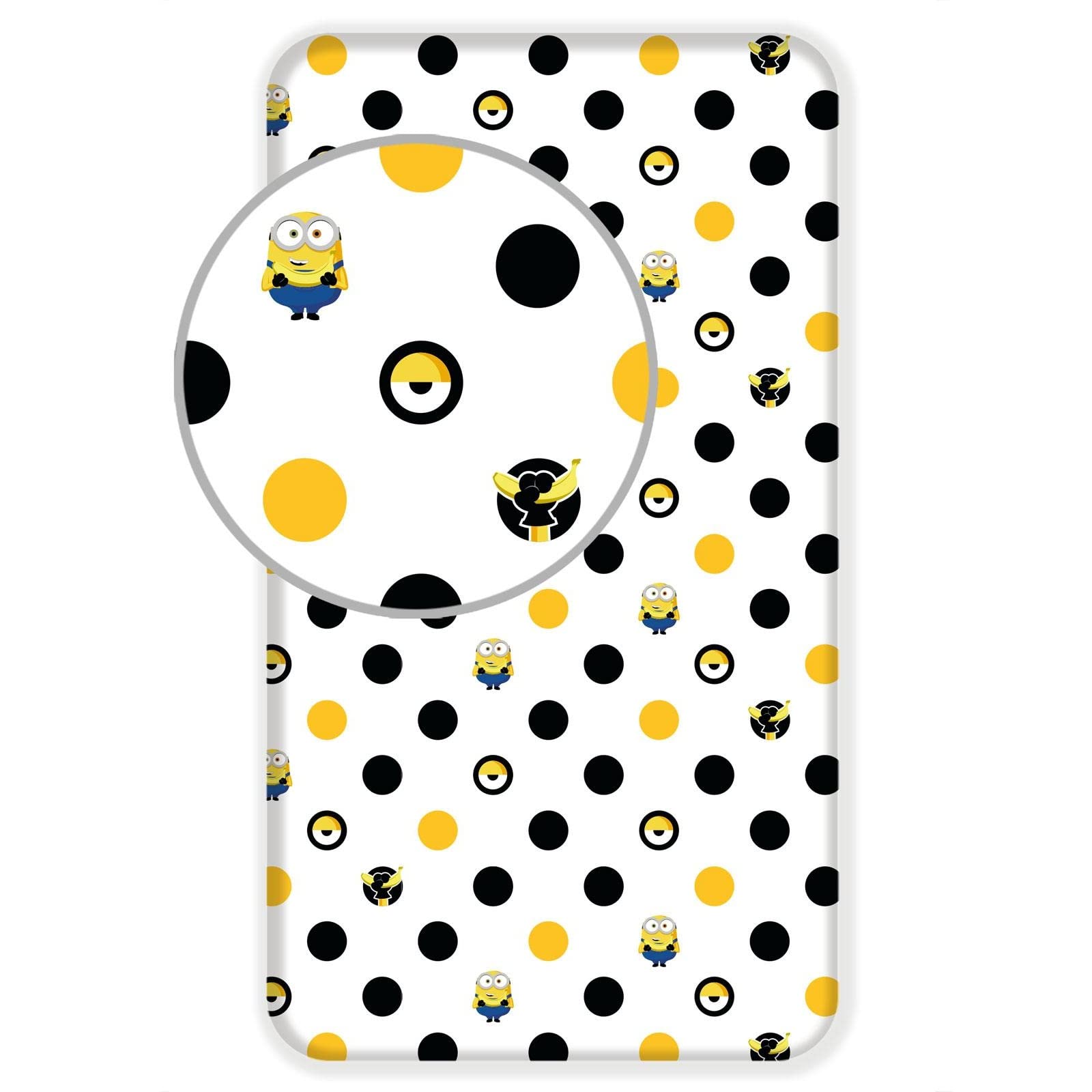 Minions White Despicable Me Single Fitted Sheet