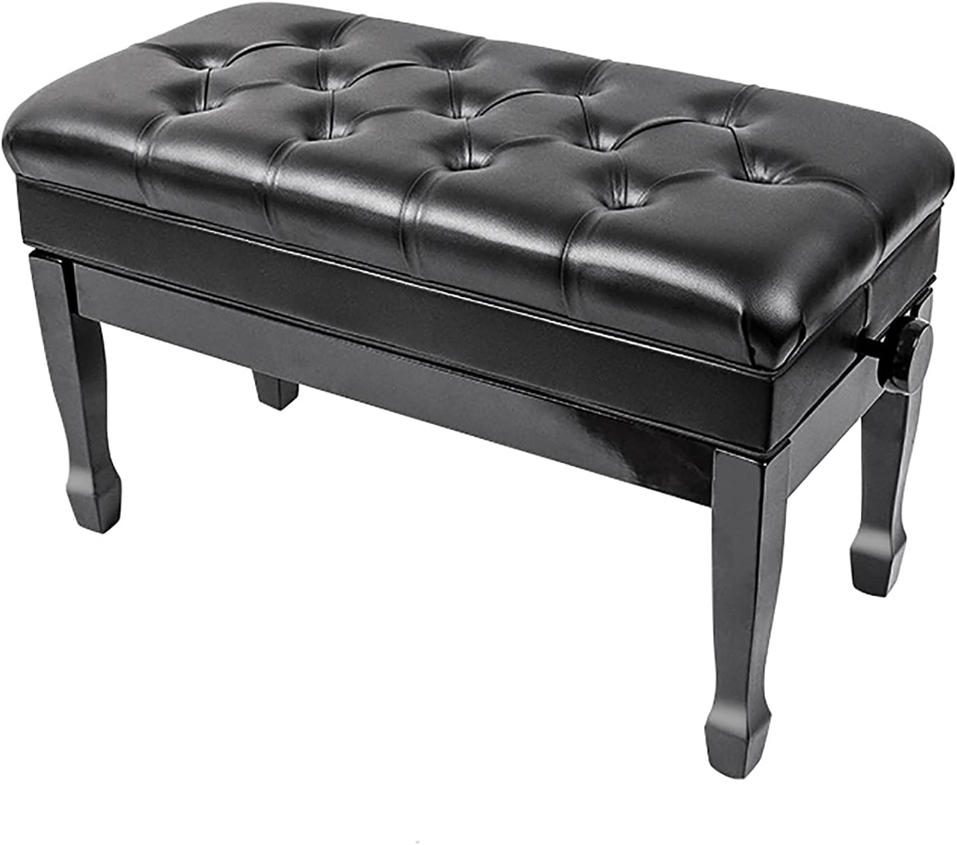 Piano Stool Dressing Table Stooladjustable Piano Stool Double Hydraulic with Music Storage,
