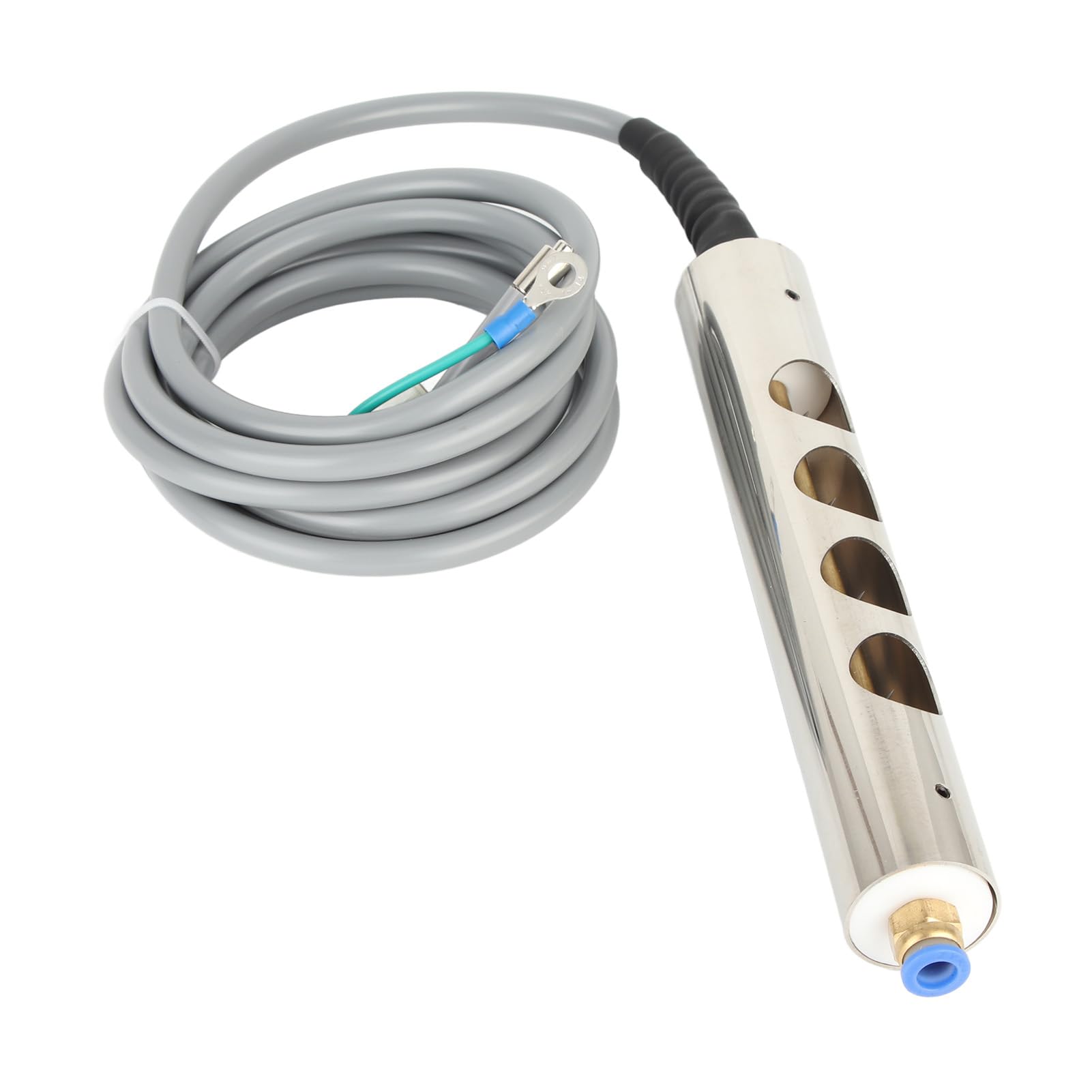 Varilla ionizante estática para eliminación eficaz de cargas electrostáticas, potencia de salida de 5,6 kV, longitud de 200 mm (7,9 pulgadas), ideal para entornos industriales y de fabricación