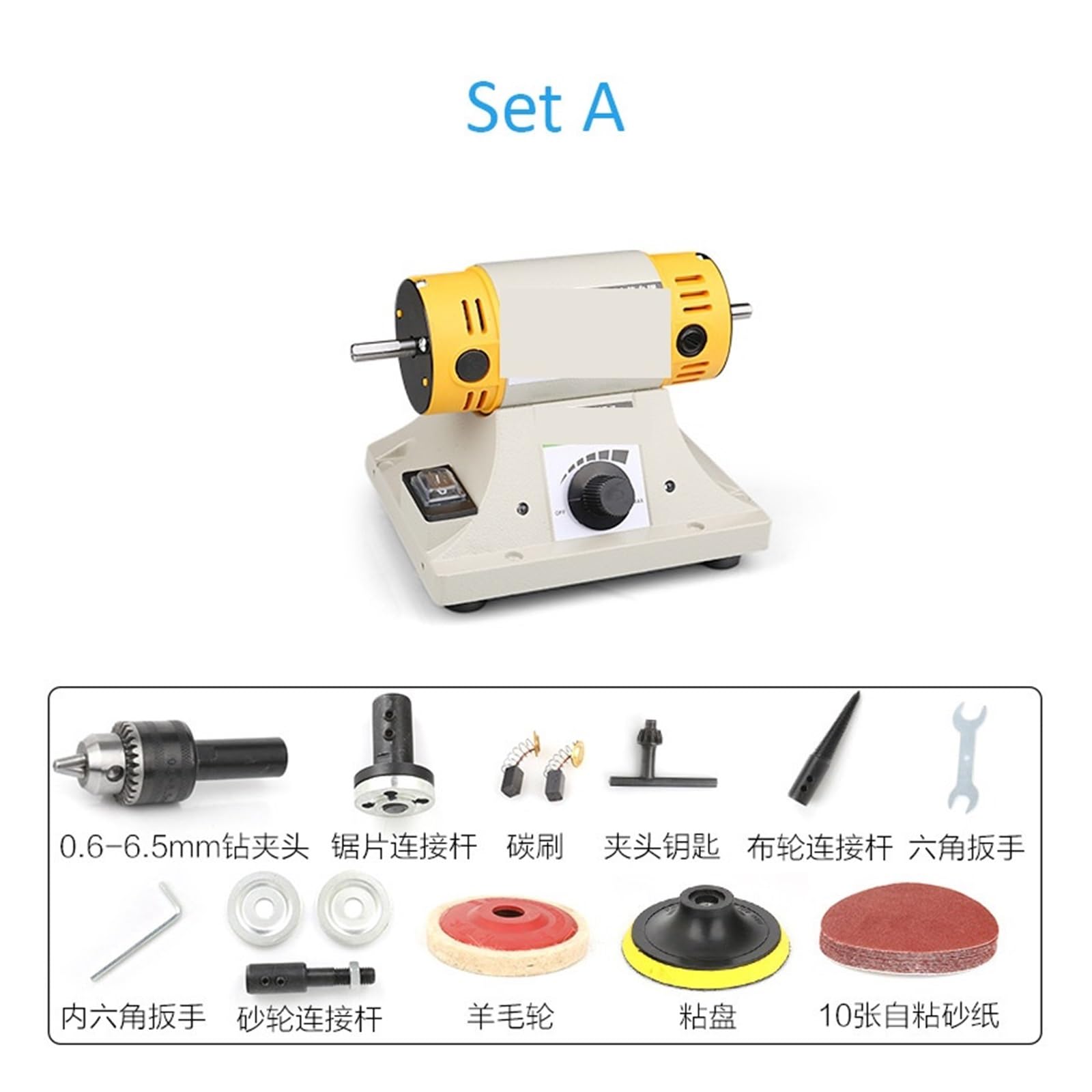Steinpolierer, Jade-Poliermaschine, DIY-Holzbearbeitungs-Jade-Schmuck-Drehbank-Schleifmaschine(SETA)
