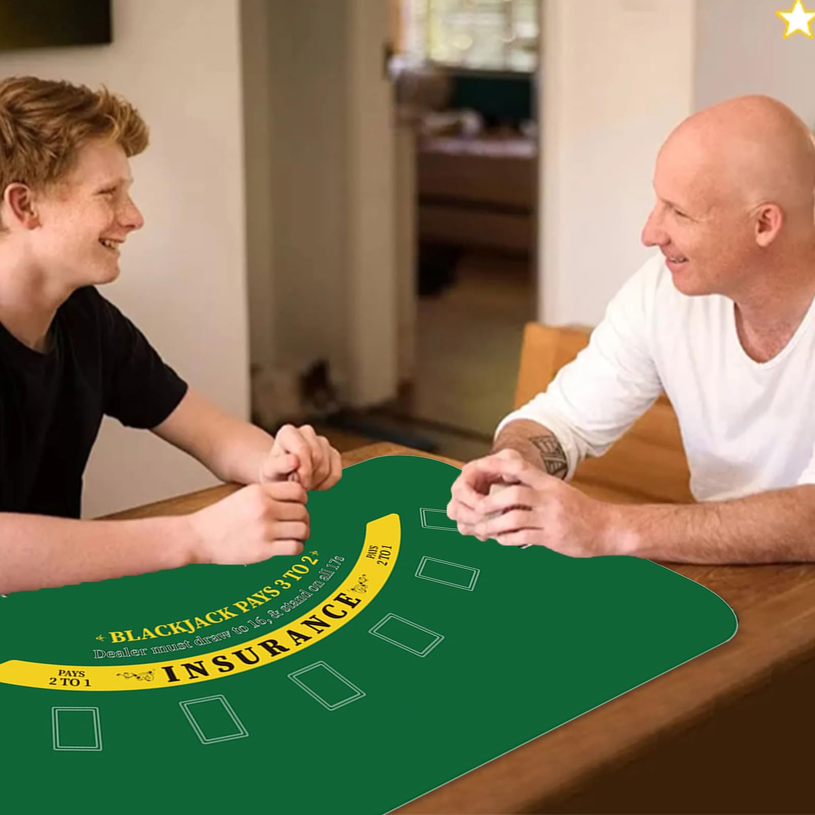 Tovaglia da poker – Tappeto da tavolo da poker 120 x 60 cm | Tappeto da | tavolo da poker antiscivolo, copritavolo a carte per sera, raccolta fondi, serate a tema