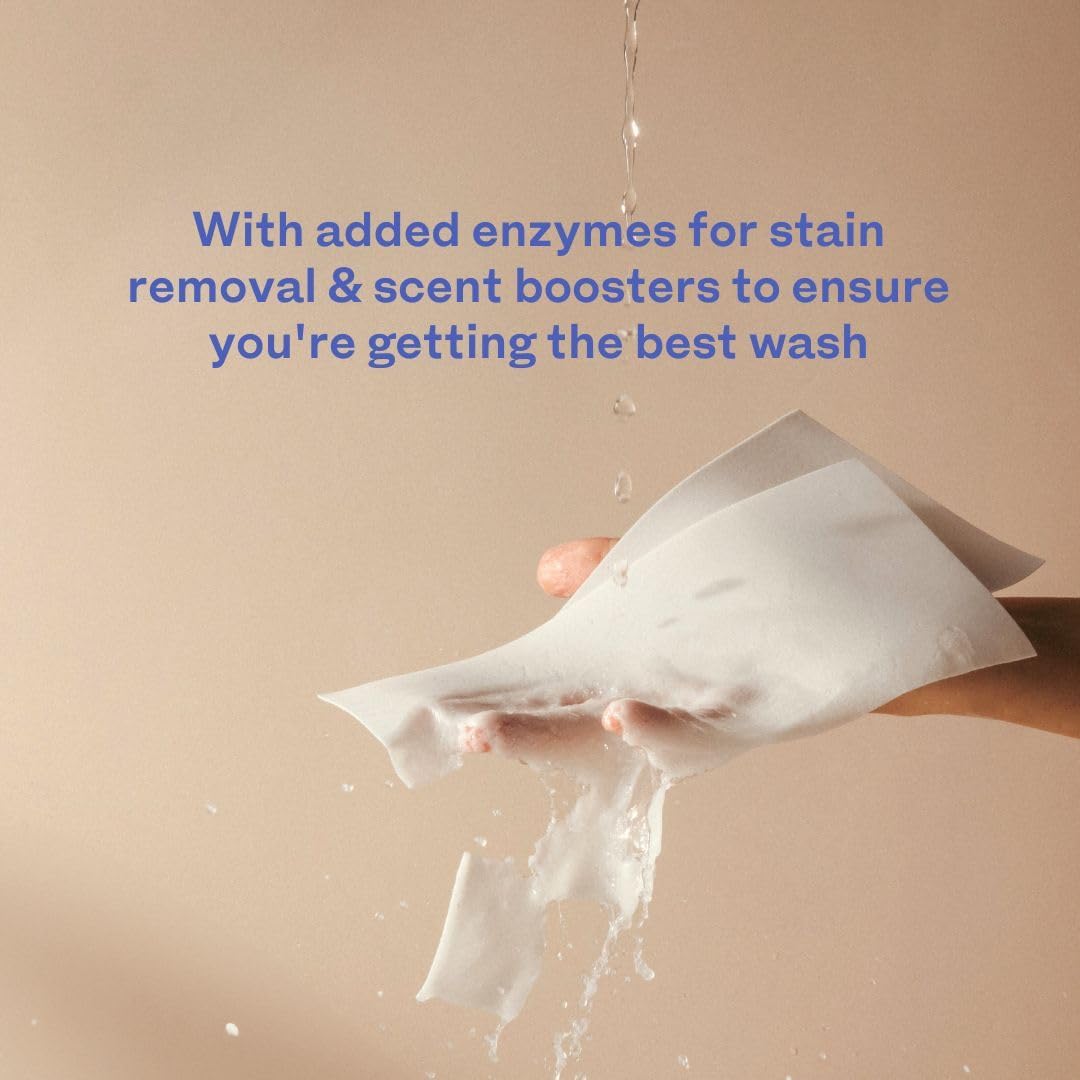 Skipper 50% LARGER Laundry Detergent Sheets Refill Pack (120 sheets / 240 loads) - Orange Blossom - Image 5