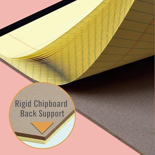 Miniatura 4 de KAISA Bloc de notas legales con cubierta de flores, bloc de notas de 8.5 x 11 pulgadas, bloc de notas de alta calidad con rayas anchas, papel pesado