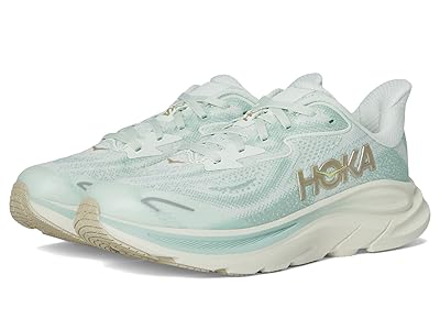 Hoka Kids Clifton 10 (Big Kid) Kids Shoes Sea Glass/Truffle Salt : 7 Big Kid M, Textile
