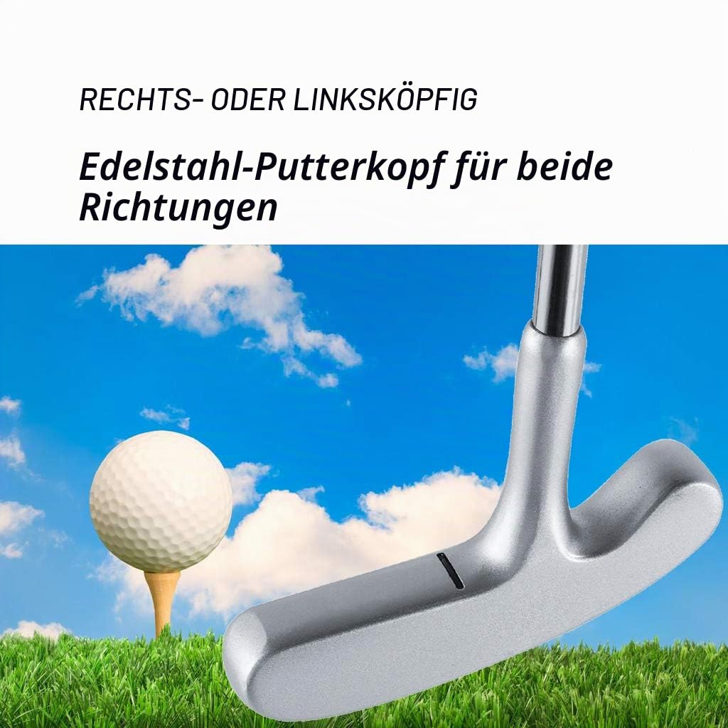 LEAGY Zeitloser klassischer Golf-Putter, 88,9 cm Länge, Putt Putt Style Zwei-Wege-Kopf und Premium-Gummigriff für Männer und Frauen für Rechts- oder Linkshänder