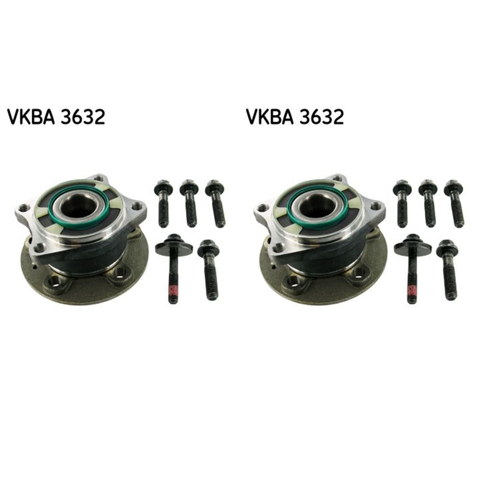 2X SKF Radlager-Satz hinten | 2x VKBA 3632 Kompatibel mit S60 I (384),S80 I (184),V70 II (285),XC70 I Cross Country (295)
