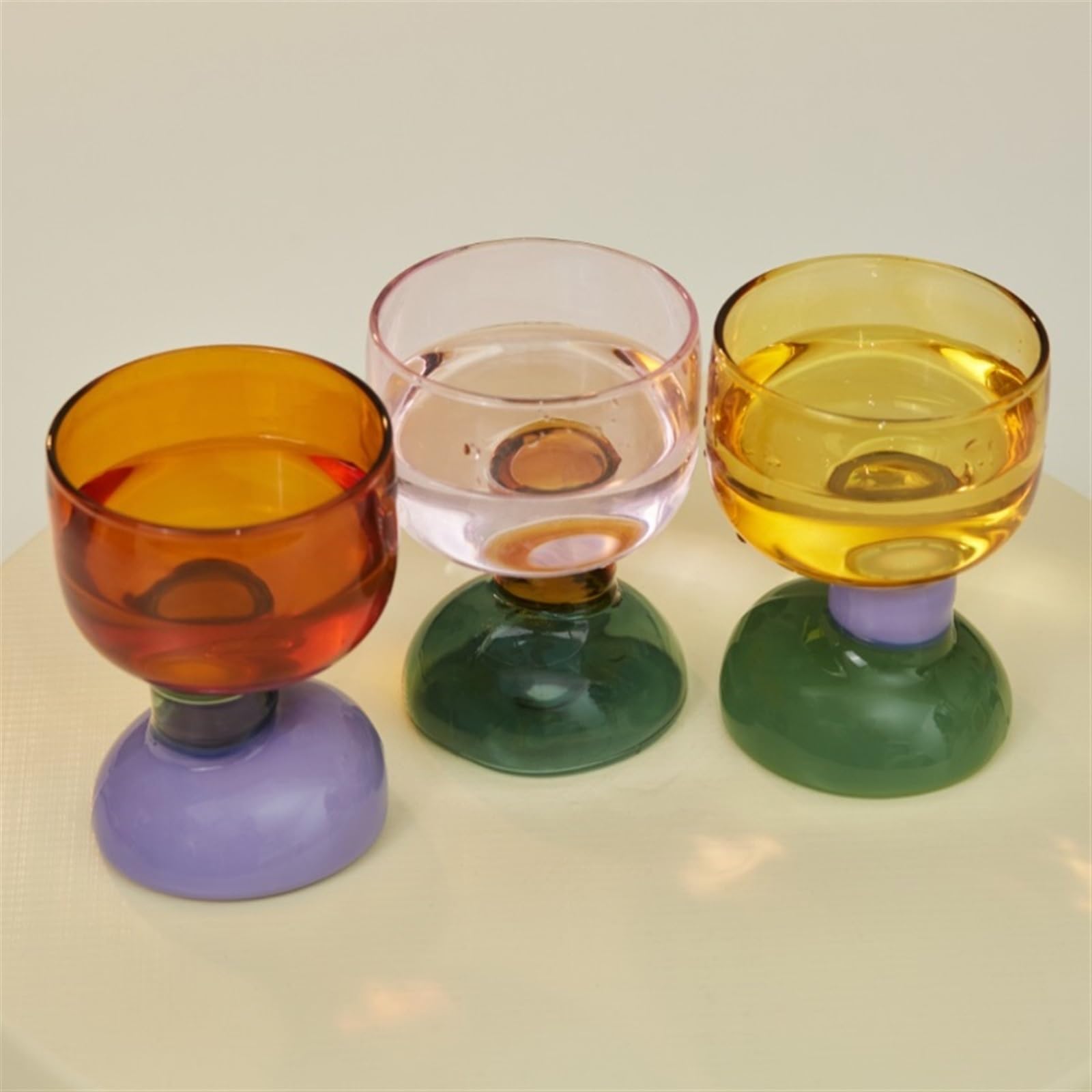 Kubek kawy 1 szt. Kieliszek koktajlowy Kieliszki do wina Szklanka do whisky Szklanka do herbaty Szklanki do picia Kubek do kawy 6,7 uncji Filiżanka kawy (Color : C)